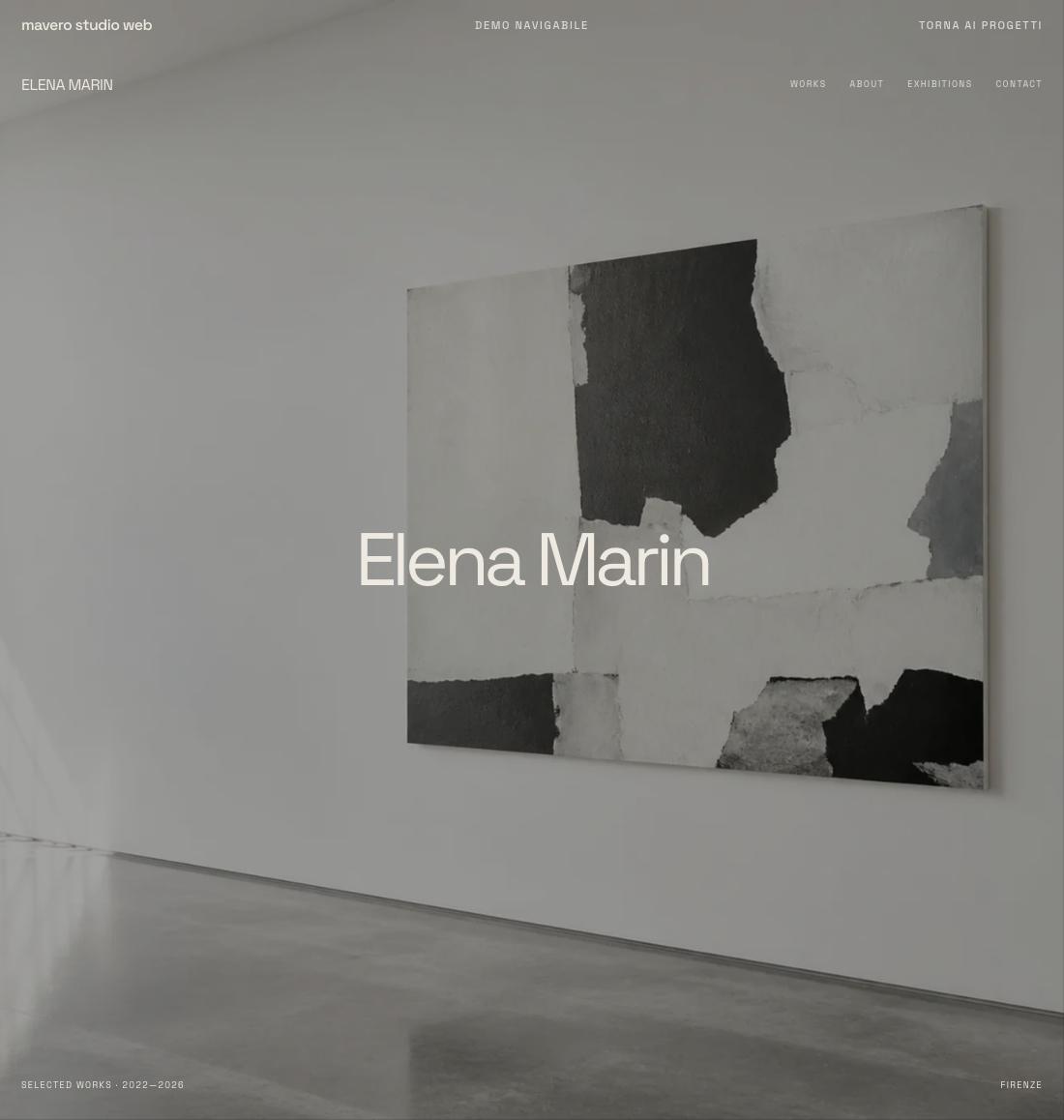 Anteprima del sito Elena Marin
